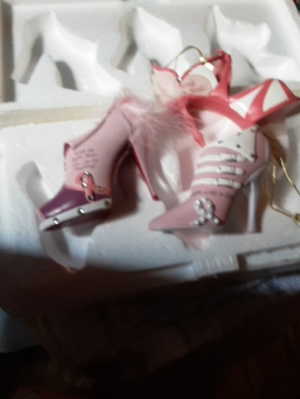 The Bradford Exchange Pink Pair of Decorative Shoe Ornaments